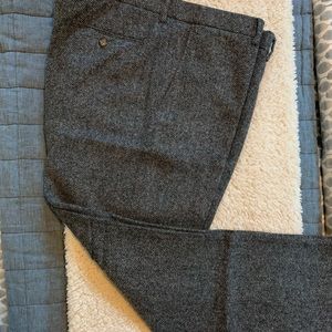 J. Crew Bowery Wool/Cotton Herringbone Pants